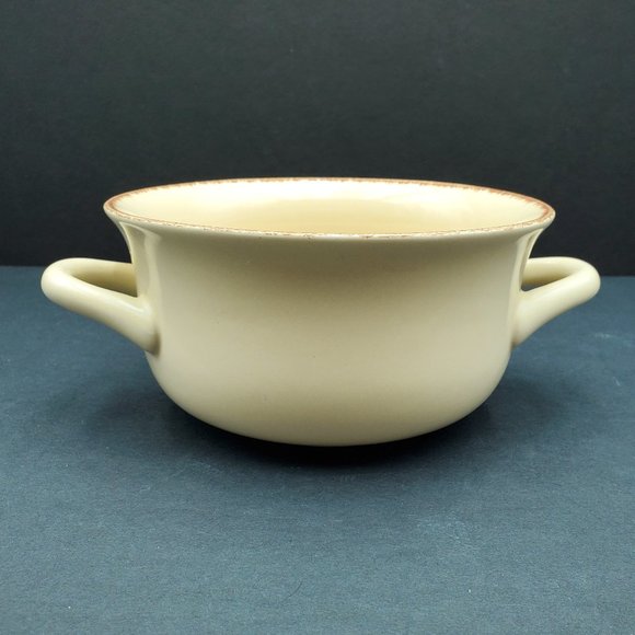 Beige Tan Handled Soup Chowder Chili Bowls - Picture 5 of 6